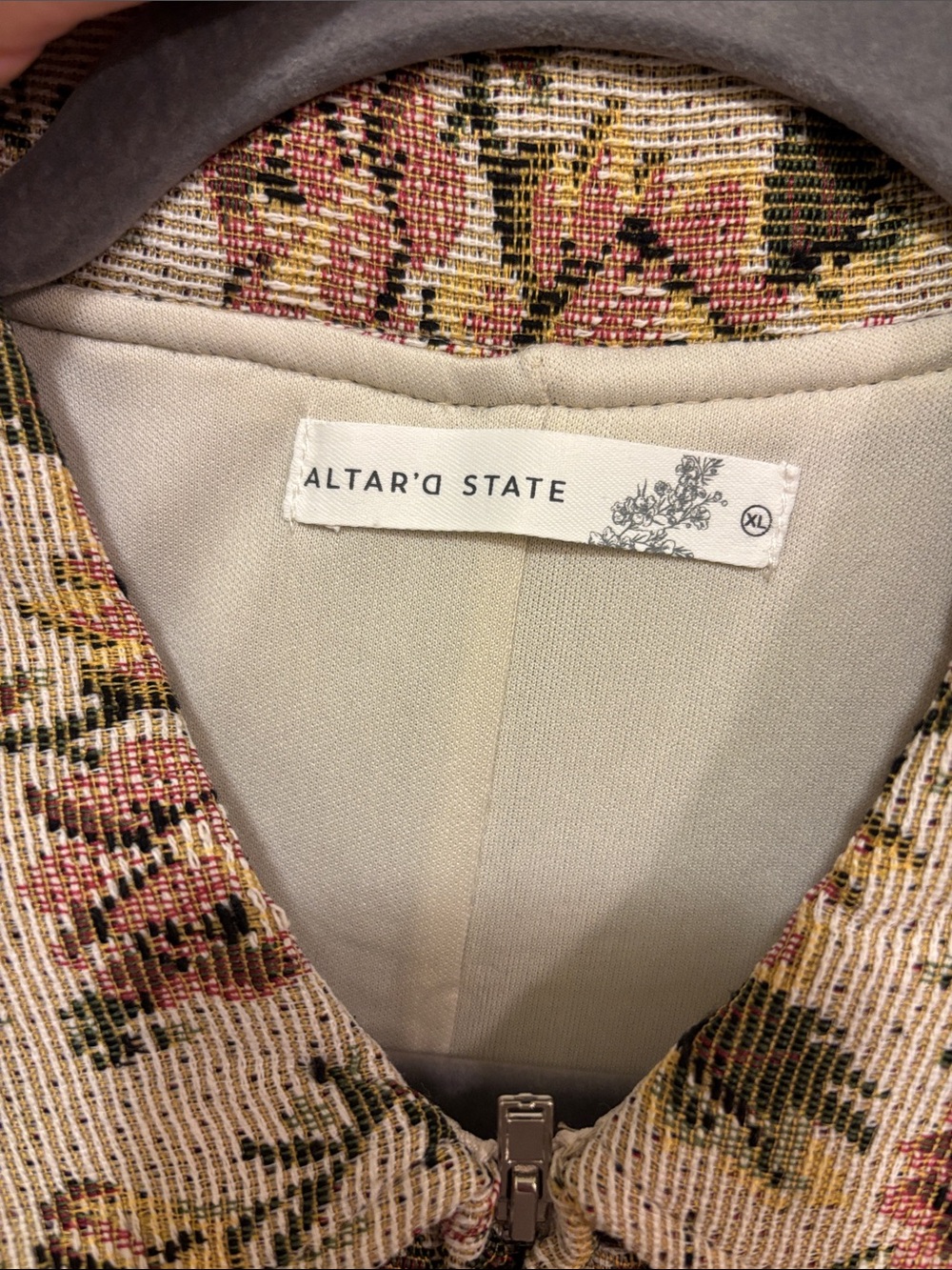 Altar'd State Ivory and Pink Floral Romper - Picture 3 of 4